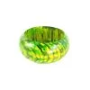 Flashback & Freedom Green Painted Natural Wood Bangle ACCESSORIES
