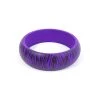 DK Hawaiian ACCESSORIES Tiger Print Wood Bangle - Purple