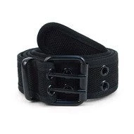 Selini Canvas Belt With Grommets - Black ACCESSORIES