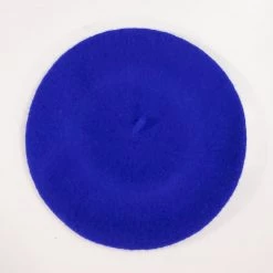Selini ACCESSORIES Classic Wool Beret In Electric Royal Blue