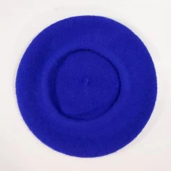 Selini ACCESSORIES Classic Wool Beret In Electric Royal Blue