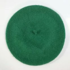 Selini ACCESSORIES Classic Wool Beret In Forest Green