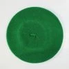 Selini Classic Wool Beret In Kelly Green