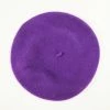 Selini Classic Wool Beret In Purple