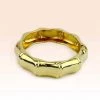 Bella K ACCESSORIES Metal Bamboo Hinged Bangle - Gold