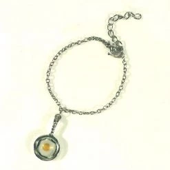 Naked City Clothing Fried Egg Charm Bracelet