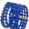 Girly Accessories Multi-Strand Stretch Bracelet - Royal Blue
