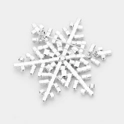 Wona Trading Rhinestone Snowflake Brooch