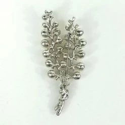 Naked City Clothing ACCESSORIES Pearl And Rhinestone Lily Of The Valley Brooch