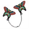 Sourpuss Clothing EVERYTHING ELSE Butterfly Enamel Pin Chained Set