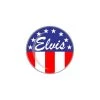 Fuzzy Dude Elvis Stars & Stripes Button EVERYTHING ELSE
