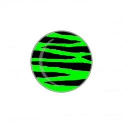 Fuzzy Dude EVERYTHING ELSE Tiger Print Button - Green