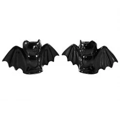 Sourpuss Clothing EVERYTHING ELSE Bat Candleholder Set - Black