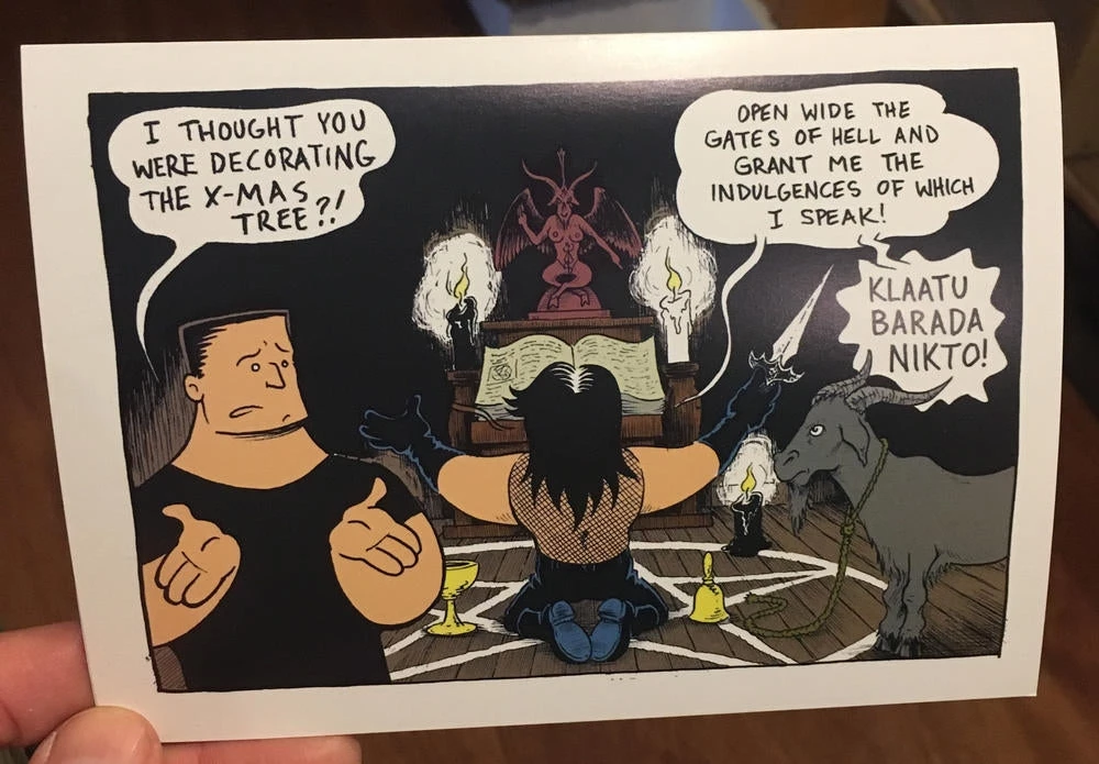 Microcosm Henry & Glenn Christmas Greeting Card By Tom Neely 3 Microcosm Henry & Glenn Christmas Greeting Card By Tom Neely