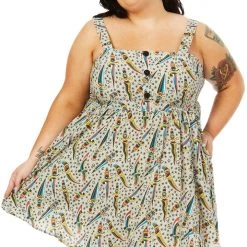 Sourpuss Clothing COMING SOON Daggers Gauzy Dress By Sourpuss