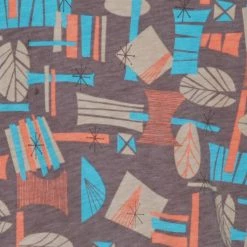 Blue Platypus Retro Tiki Print Sleeveless Dress - Size XS