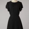 Fascination Flutter Sleeve Dress In Black - Size S APPAREL