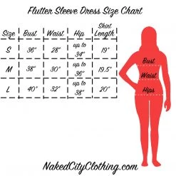 Fascination Flutter Sleeve Dress In Lilac - Size M APPAREL