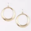 H & D Accessories Metal Drop Hoop Dangle Earrings In Gold
