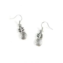 Dear Prudence Pineapple Dangle Earrings In Silver