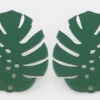 Anzell ACCESSORIES Monstera Leaf Post Earrings - Green