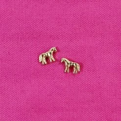 Fame Accessories Horse Post Earrings