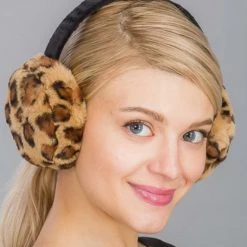 Wona Trading Leopard Faux Fur Earmuffs