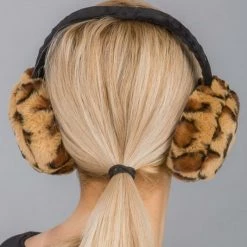 Wona Trading Leopard Faux Fur Earmuffs