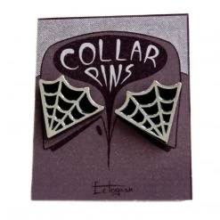 Ectogasm Cobweb Collar Point Enamel Pin Set