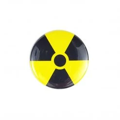 Eddie Phalen Radioactive Hazard Symbol Button