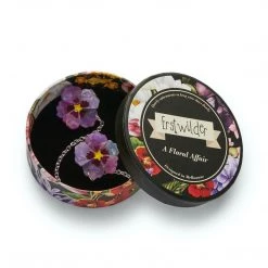 Erstwilder A Floral Affair Purple Prose Cardigan Clips ACCESSORIES