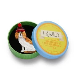 Erstwilder Whatever The Weather "Wintertime Walkies" Brooch