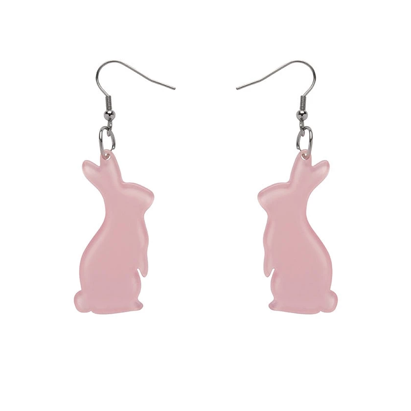 Erstwilder ACCESSORIES Bunny Essentials Dangle Earrings - Pink 3 Erstwilder ACCESSORIES Bunny Essentials Dangle Earrings - Pink
