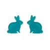 Erstwilder ACCESSORIES Bunny Essentials Post Earrings - Teal
