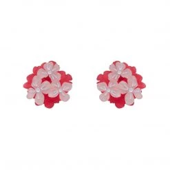 Erstwilder ACCESSORIES Heartfelt Hydrangea Post Earrings