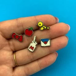 Erstwilder EVERYTHING ELSE Hello Kitty Back To School Mini Enamel Pin Set