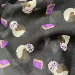 Studious Snow Owl Chiffon Scarf By Erstwilder ACCESSORIES