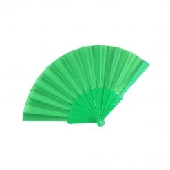 Red Apple Accessories Folding Fan In Green