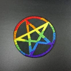 Junkyard Witch Pentagram Patch - Rainbow EVERYTHING ELSE