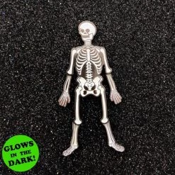 Memento Mori Goods Skeleton Enamel Pin EVERYTHING ELSE