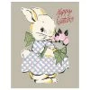 Fridgedoor "Happy Easter" Bunny Greeting Card