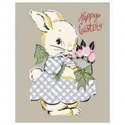 Fridgedoor "Happy Easter" Bunny Greeting Card