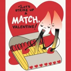 Fridgedoor Let's Strike Up A Match, Valentine! Greeting Card
