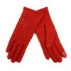 Selini ACCESSORIES Retro Fleece-Lined Knit Gloves In Red 1 Selini ACCESSORIES Retro Fleece-Lined Knit Gloves In Red