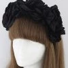 H & D Accessories Rose Headband In Black