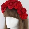 H & D Accessories Rose Headband In Red