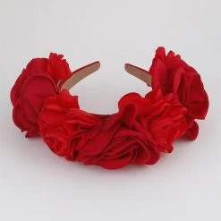 H & D Accessories Rose Headband In Red