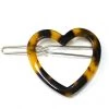Girly Accessories Tortoiseshell Heart Barrette