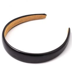 Fame Accessories Shiny Black Headband