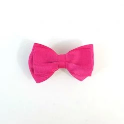 Naked City Clothing Ribbon Bow Hair Clip In Hot Pink